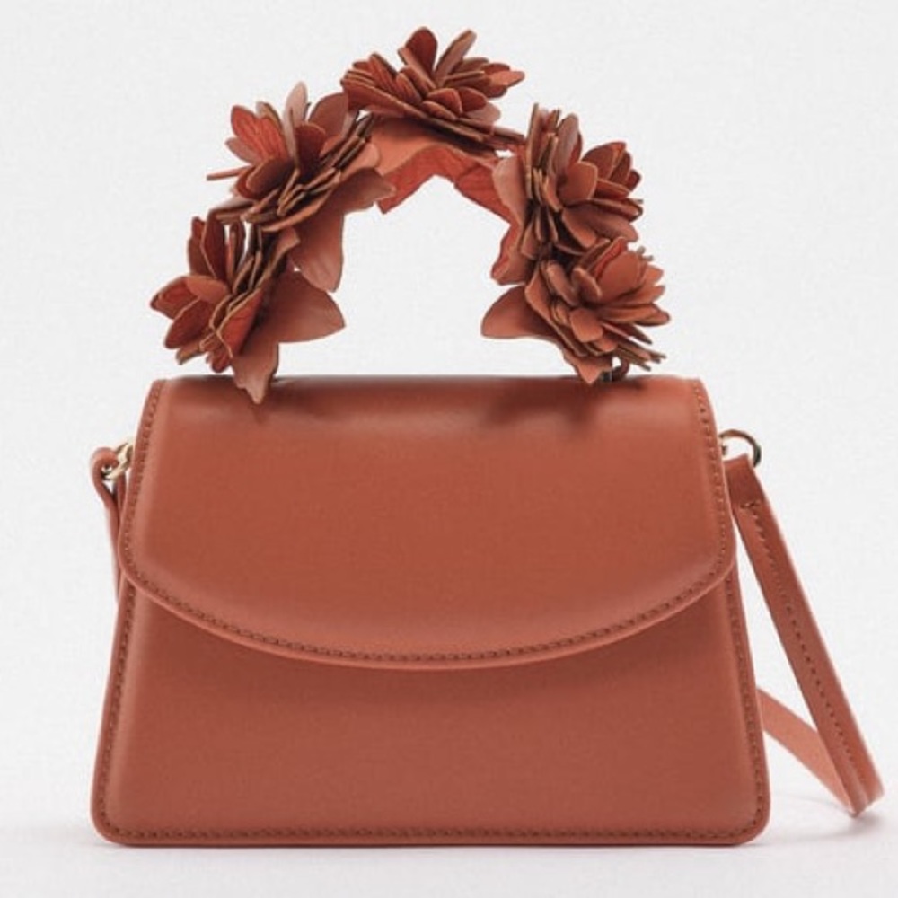 Zara brand new with tags NWT FLORAL MINI BAG